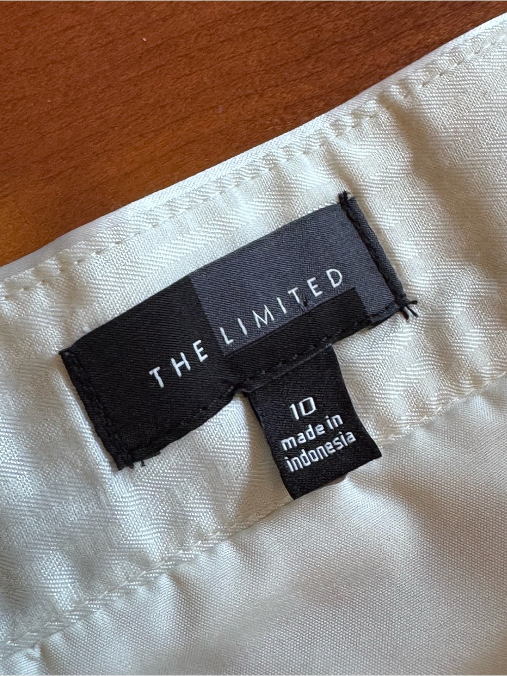 The Limited Striped A line Skirt Satin Size 10 - Picture 9 of 14